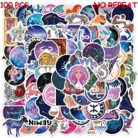 ✎▦☏ 10/50/100pcs Zodiac Constellations Graffiti Stickers For Skateboard travel Luggage laptop phone Guitar Fridge Car notebook Decal