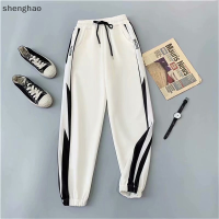 shenghao Joggers ผู้หญิงถุง sweatpant กางเกงฮาเร็มหลวมผู้หญิงสูง wasit Sport กางเกง