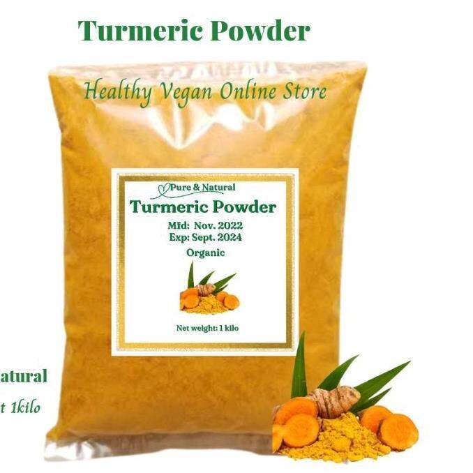 Turmeric powder pure organic 1 kilo Lazada PH