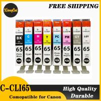 Coompatible สำหรับ CLI65 CLI-65 CLI 65หมึกอิงค์เจ็ทที่รองรับสีพรีเมี่ยมกระสวยหมึกสำหรับแคนนอน Pixma PRO-200 PRO200 PRO 200