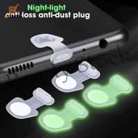 【Ready Stock】 ✘▩ B40 Luminous Dust Plug/ Silicone Phone Charging Port Cover/ Anti-Lost Dustproof Dustplugs for IPhone Type-C