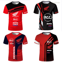 2023 NEW New Honda Hrc 3d Racing Short Sleeve T-shirt, Suitable for Boys And Girls Size：s-5xl