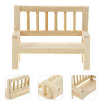 VORCOOL 2pcs Mini Bench Model Wooden House Bench Bench Miniature Furniture Ornament Decor