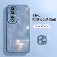 Huawei Nova 9 9se 10 10Pro 10 Se 11 11Pro 11i 5T เคสโทรศัพท์พร้อมเคสฟิล์มอุปกรณ์ป้องกันเลนส์กันกระแทกซิลิโคนใสฝาหลังแบบใสหรูหราฝ้า