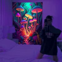 Tapestry UV Reactive Psychedelic Wall Hanging for Bedroom Dorm Indie Room