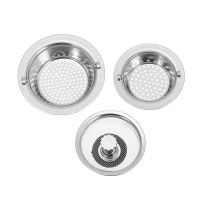 Portable Handheld Stainless Steel Sink Filter Water Sink Plug Floor Drain Kitchen Strainer Sewer Outfall Gadgets Home Cleaning T Traps Drains