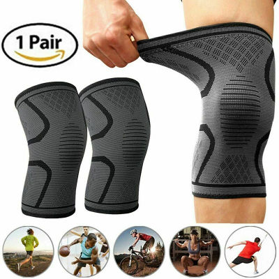 2Pcs Knee Sleeve Compression Brace Support For Sport Joint Pain Arthritis Relief