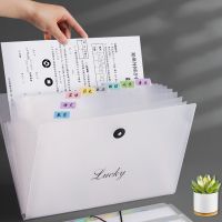 Transparent Insert File Folder A4 Document Bag Multi-Layer Expanding Wallet Folder Holder Organizer for School Office Stationery