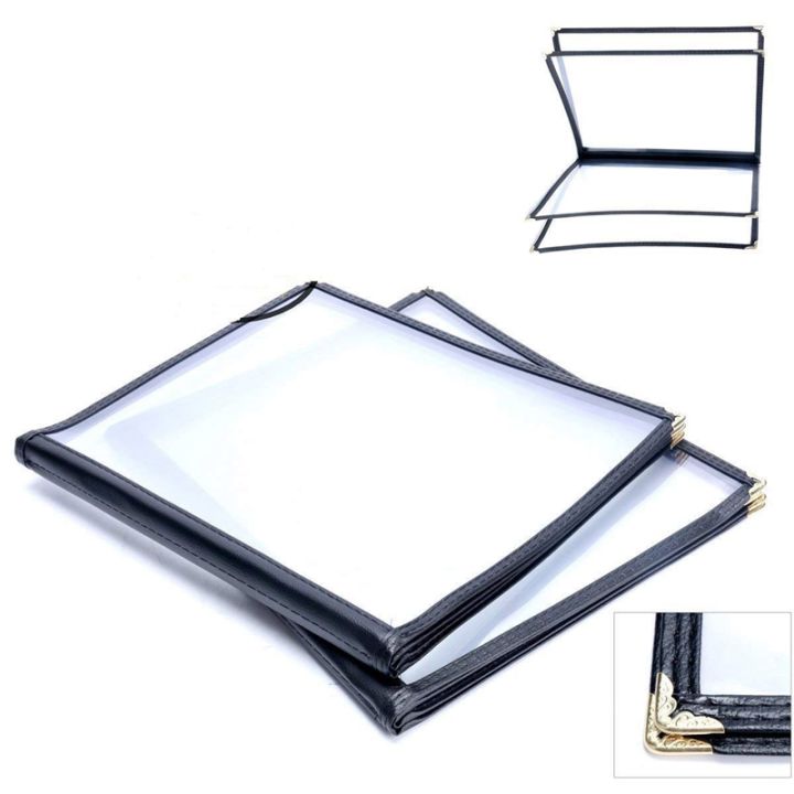 2pcs-transparent-restaurant-menu-covers-for-a4-size-book-style-cafe-bar-4-pages-8-view