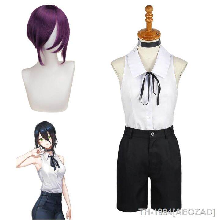 aeozad-anime-chainsaw-reze-traje-คอสเพลย์-camisa-e-กางเกงขาสั้น-ญี่ปุ่น-bomba-roupas-de-halloween-carnaval