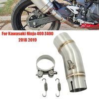 Motorcycle Exhaust middle Muffler pipe for Kawasaki Ninja400 Ninja 400 Z400 2018 2019 link without exhaust Slip-On Escape