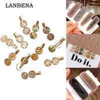 【cw】 1pcs Korean Hair Round Hairpins Beads Barrettes Accessoires 【hot】 !