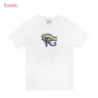 iCONiC Right Eye T-SHIRT #4686 เสื้อยืด สีขาว ปักลาย ดวงตา ข้างขวา สไตล์อียิปต์ เสื้อยืดผญ เสื้อแฟชั่น เสื้อแฟชั่นผญ เสื้อออกงาน เสื้อทำงาน