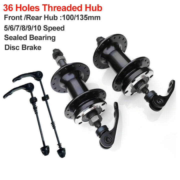 FRORIDE MTB Threaded Hubs 36 Holes Sealed Bearing Bike Hub Aluminum