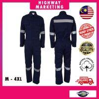 Supersonic Safety Reflective Coverall Dark Blue M - 4XL