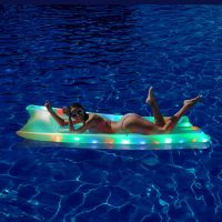 Inflatable Pool Float - LED Swimming Ring / Boards Raft / Beach Ball Pool Toy