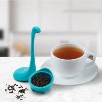 ตลกซิลิโคนชา Infuser Loch Ness มอนสเตอร์กรองชา Nessie ไดโนเสาร์ชากรองรั่วที่มีด้ามยาวอุปกรณ์เสริมครัว
