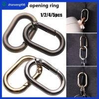 ZHANXENG498 1/2/4/5pcs เครื่องมือ ตะขอเกี่ยวขวด เครื่องประดับ คาราไบเนอร์กลางแจ้ง แหวนวงรีสปริง หัวเข็มขัดกระเป๋า คลิปหนีบกระเป๋า