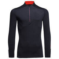 Merino Wool Mens 12 zip Base Layer Top T Shirt Long Sleeve Breathable shirt Soft Thermal Moisture Wicking for Hiking