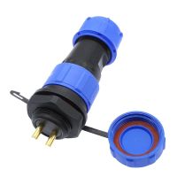 HVJ-Sp2110 Sp2112 Waterproof Connector Back Nut Sp21 2pin 3pin 4pin 5pin 7pin 9pin 12 Pin Ip68 Connectors Plug And Socket