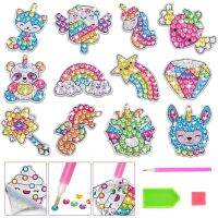 ชุดระบายสีเพชรพลอยขนาดใหญ่สร้างสติกเกอร์12ชิ้นงานฝีมือแบบทำมือศิลปะแบบทำมือสำหรับเด็กหญิงเด็กชายเด็กหญิงเด็กชายการ5D ที่มีมนต์ขลังภาพวาดด้วยเม็ดของเล่นของขวัญ