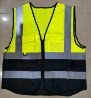 Reflective Vest、ความปลอดภัยเสื้อกั๊กสะท้อนแสงสูงสะท้อนแสงเพื่อความปลอดภัยเสื้อกั๊กมีซิป