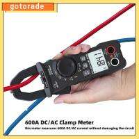 GOTORADE RMS ที่แท้จริง แคลมป์มิเตอร์แบบดิจิตอล DC AC 600A รังอัตโนมัติ เครื่องทดสอบแรงดันไฟฟ้า ที่มีคุณภาพสูง การทดสอบโอห์ม คีมแอมมิเตอร์