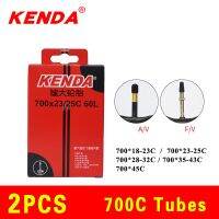 2ชิ้น700C ยางในจักรยานของ KENDA กล้อง45C 35C 23C 25C วาล์ว Presta ท่อจักรยานเสือหมอบด้านในยาง Chambre Air