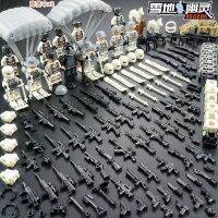 คอมแพซ☃ETJGFHY ผีหิมะใช้ได้กับเลโก้ Swat Minifigure ตำรวจทหารกองกำลังพิเศษเด็กชายอาคารประกอบ Mainan Balok ..