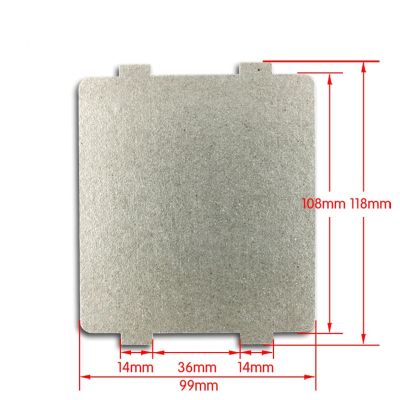 Hot selling 5Pcs 9.9Cm*10.8Cm Spare Parts Thickening Mica Plates Microwave Ovens Sheets For Galanz Midea Panasonic LG Etc.. Magnetron Cap