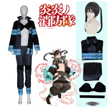 Anime Fire Force No Shouboutai Fire Soldier Cosplay Costume Uniform Set