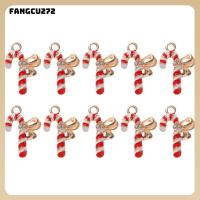 FANGCU272 10ชิ้นเครื่องประดับ DIY ทำสร้อยข้อมือต่างหูต้นไม้คริสต์มาสแขวนจี้เคลือบรูปร่างสารพันเสน่ห์คริสต์มาส