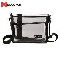 MOJOYCE กระเป๋าสะพายไหล่ PVC ใส Unisex Square Casual Crossbody Bags