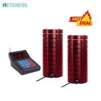 Retekess TD165(SU-668) ระบบเพจเจอร์สำหรับสำนักงาน Max 999 Beepers ระบบการโทรไร้สายพร้อม20วิทยุสื่อสารสำหรับร้านอาหารอาหารรถบรรทุกคลินิกโรงพยาบาล