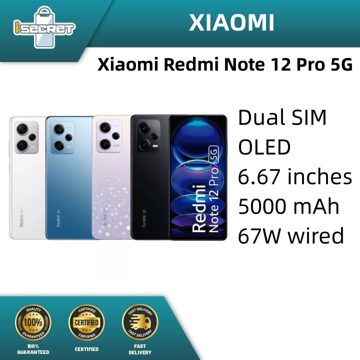 Smartphone Xiaomi Redmi Note 12 Pro + 5G Dual SIM de 256GB / 8GB