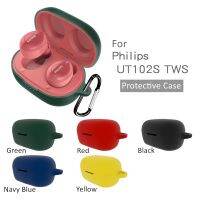 Anti-Fall Shockproof Washable For Philips UT102S TWS Case Cover True Wireless Earphone Protective Charging Box With Carabiner Wireless Earbud Cases