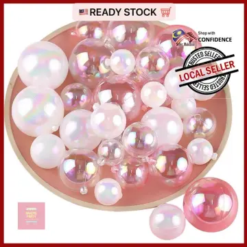 Buy Transparent Faux Balls for cake decoration