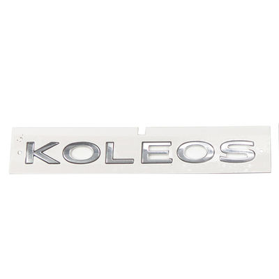 Chrome Silver KOLEOS Badge Label Rear Trunk Sticker For Renault Koleos Clio Megane Duster Logan Fluence Scenic Captur Talisman