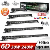 CO LIGHT 6D 30W 60W 90W 120W 150W 180W 210W 240W LED Work Light Bar Offroad Led Worklights 12V 24V Led Bar for Niva 4X4 ATV SUV