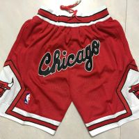 CODai424839 Chicago Bulls retro basketball pants casual embroidery basketball pants sports shorts men