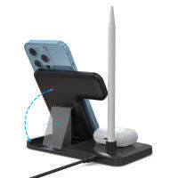 Wireless Charger 4 In 1 Wireless Charging Station สำหรับ 14 13 12 11 XS Max สำหรับ 765432 Apple ดินสอ1st