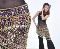 2 Color Bellydance Belt Belly Dance Hip Scarf Women Polyester Sale Tribal Hip Scarf