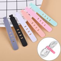 4Holes USB Cable Management Organizer Wire Holder Silicone Winder Clip For Mouse Headphone Cell Phone Charger Cord Protector Tie Cable Management