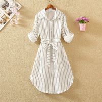 ●COSHOP● women cotton korean casual dresses long-sleeved Maxi Dress guan wanita Lengan panjang murah