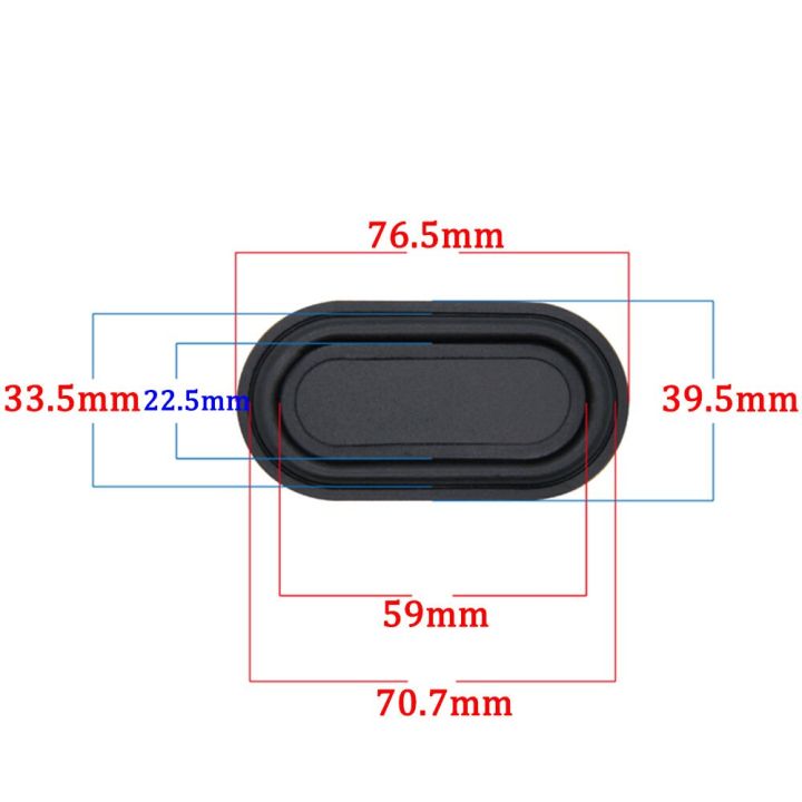 yuxi-1pcs-70-76-5-88mmtrack-type-bass-diaphragm-passive-plate-reinforced-bass-low-frequency-film-radiator-rubber-diaphragm