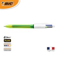 โปรโมชั่นพิเศษ โปรโมชั่น [Official Store] BIC บิ๊ก ปากกา 4 Colours FLUO ปากกา 4สี ปากกาลูกลื่น(1.0mm.)+ไฮไลท์สีเหลือง(1.6mm.) จำนวน 1 ด้าม ราคาประหยัด ปากกา เมจิก ปากกา ไฮ ไล ท์ ปากกาหมึกซึม ปากกา ไวท์ บอร์ด