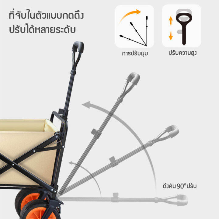 สินค้าพร้อมส่ง-multifunctional-trolleyรถเข็นตั้งแคมป์-รถเข็นของของ-รถเข็นพับได้-รถเข็นพกพา-รถเข็นแค้ม-รถเข็นแคมป์ปิ้ง-น้ำหนักเบา-พกพาสะดวก-พับเก็บง่าย-camping-trolley