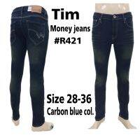 Tim money skinny jeans No 454 for men , Elastic jeand , Zipper ,Size 28-36 Canbon Blue color