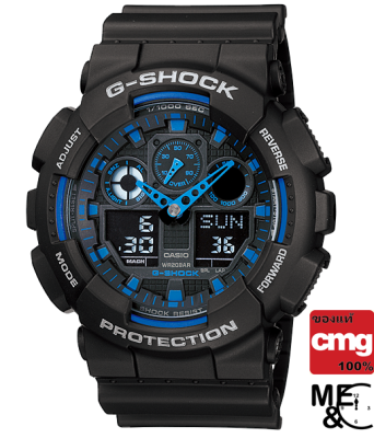 CASIO G-SHOCK GA-100-1A2DR ของแท้ ประกันศูนย์ CMG