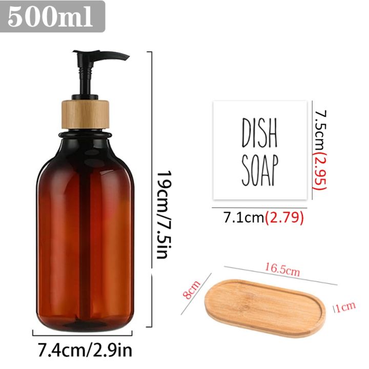 500ml-botol-dispenser-sabun-kamar-mandi-botol-cuci-tubuh-losion-sampo-botol-kosong-plastik-isi-ulang-label-tahan-air
